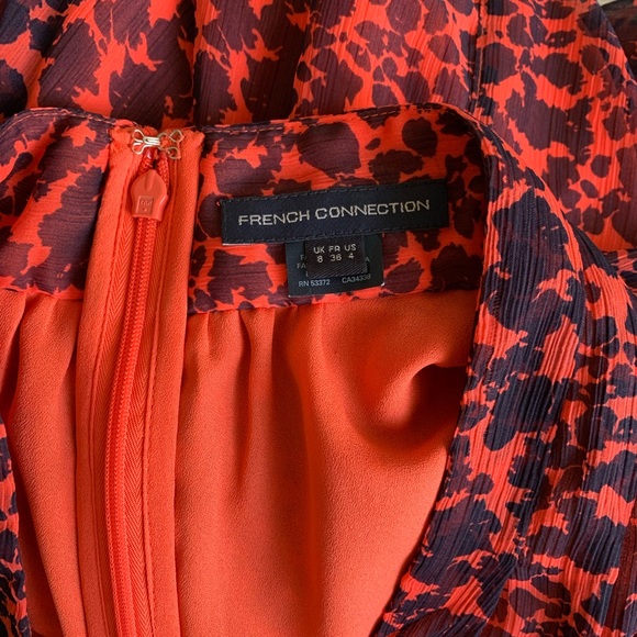 French Connection Animal Print Dress Size 4 - Picture 2 of 5